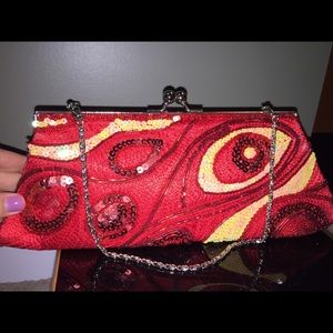 Red Formal Clutch