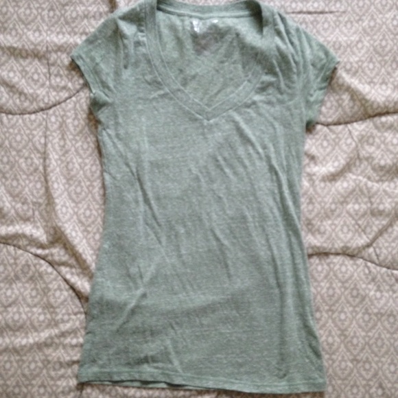 Light green v-neck