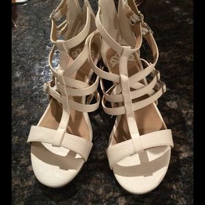 Fergalicious white strappy sandals