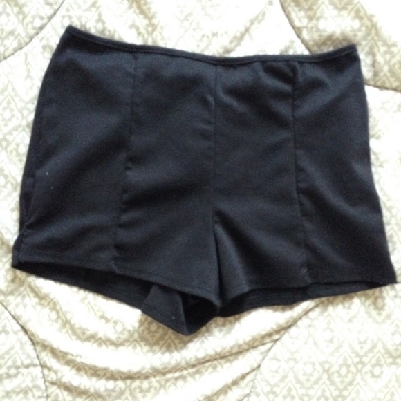 Black high waisted shorts