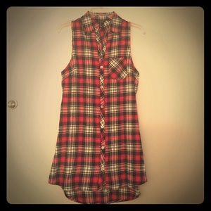 Forever 21 Plaid Shirt Dress