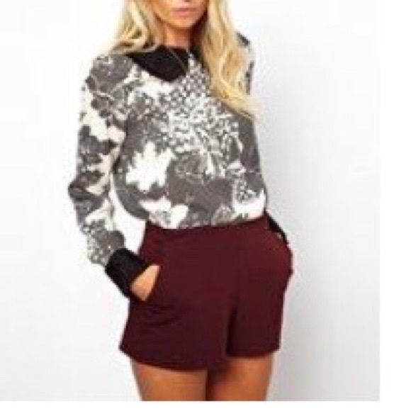 ASOS black and white patterned shirt