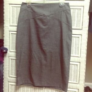 Grey pencil skirt