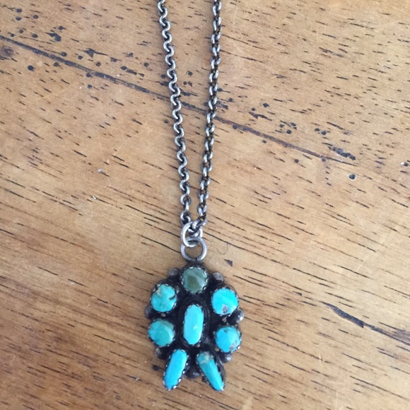 Vintage Turquoise/Silver Necklace