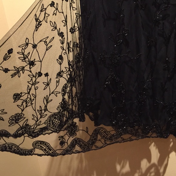 Black beaded Ralph Lauren skirt - Picture 2 of 3