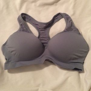 Pink padded yoga bra