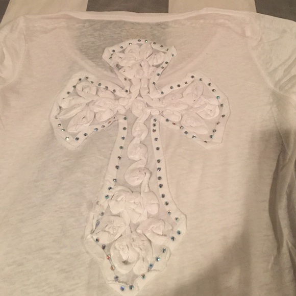 Rhinestone Cross Top