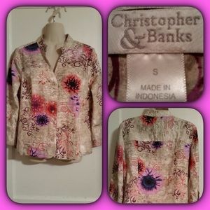 Snap up front, jacket or top