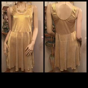 Metallic Gold Dress