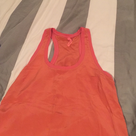 Razor back silk top