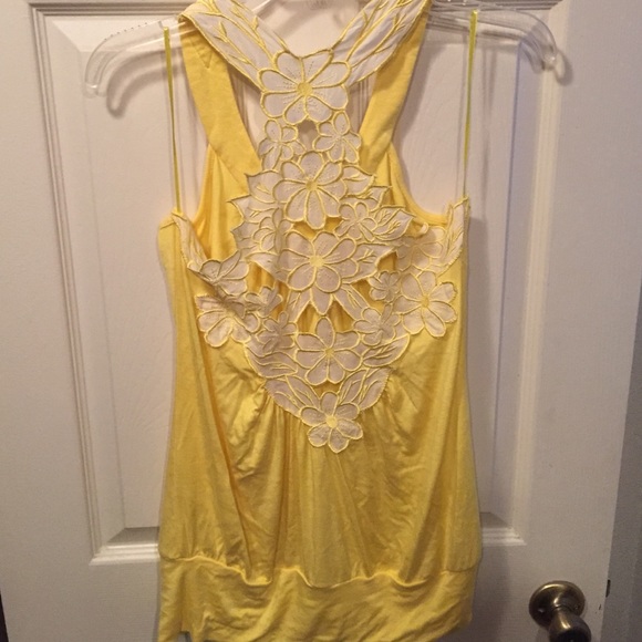 Cute yellow summer top