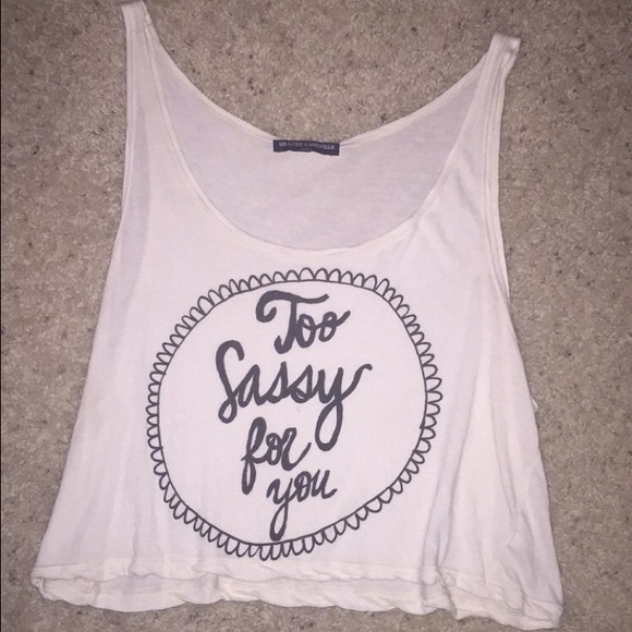 TOO SASSY FOR YOU Brandy Melville tank!