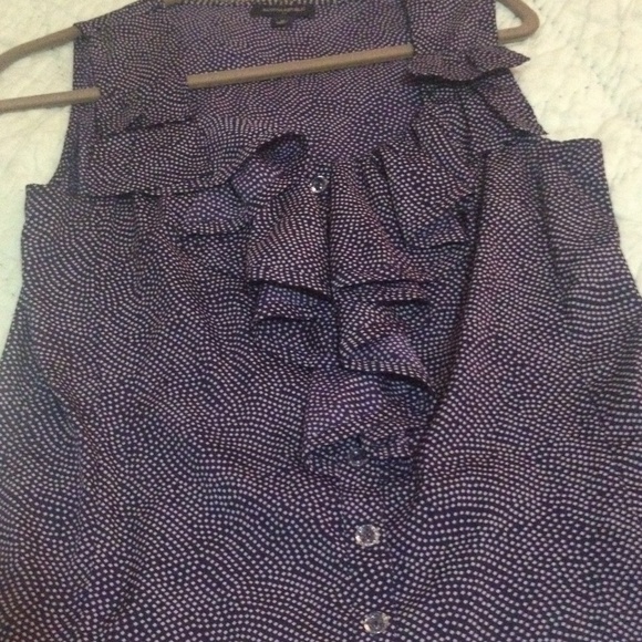 Blue and white summer top size M