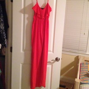 Soprano (via Nordstrom) Salmon Maxi Dress