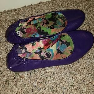 Plum colored ballet flats