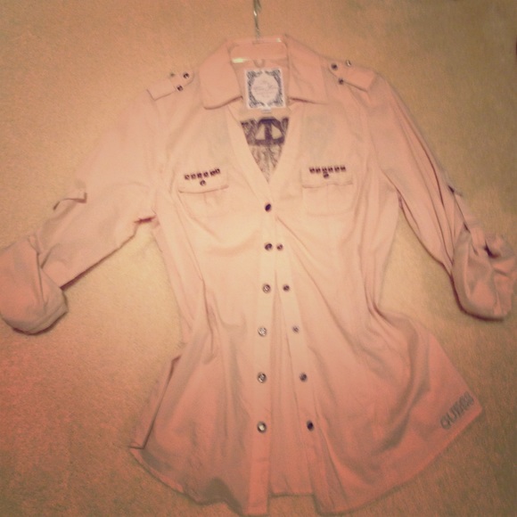 Guess long sleeve button-up shirt