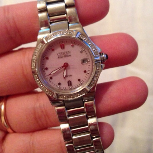 Pink citizen watch