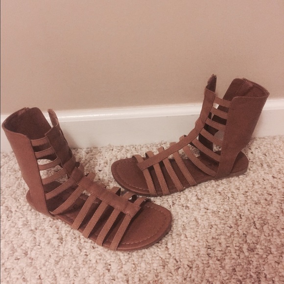 Rampage Shoes - Tan gladiator sandals. BRAND NEW!!