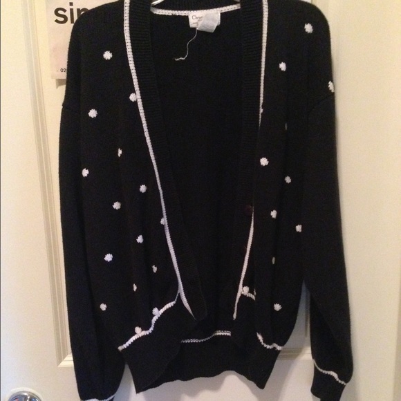 Vintage pocka dot cardigan