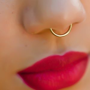 💞Reserved💞 2 Gold Faux Nose Septum