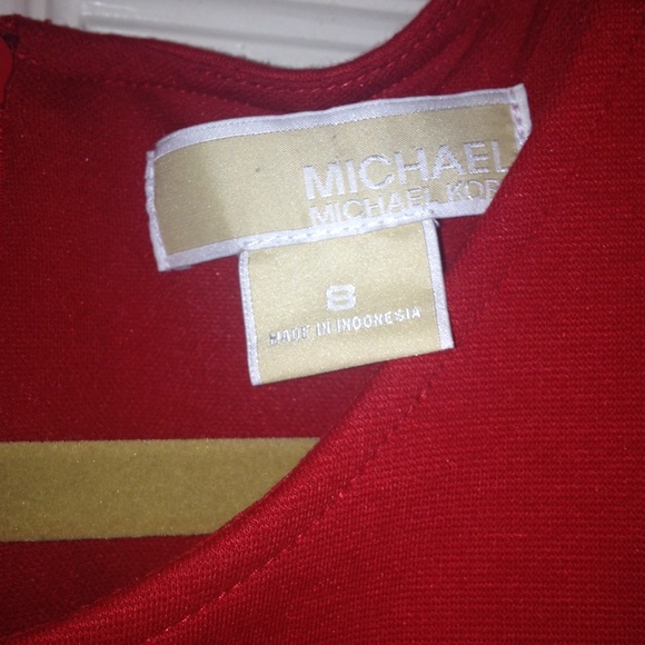 Red Michael Kors dress size 8 - Picture 3 of 4