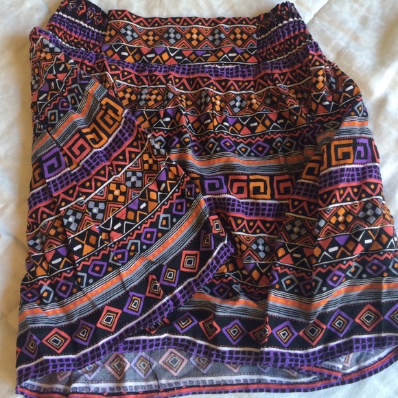 Tribal print skirt