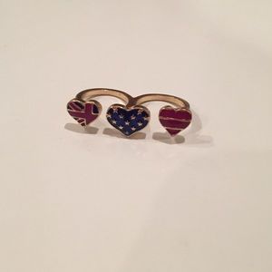 New ASOS double finger ring Sz. 7