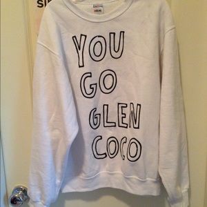 Mean Girls quote on sweater.