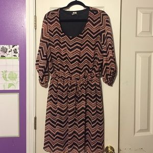 Black and Pink Chevron Dreas