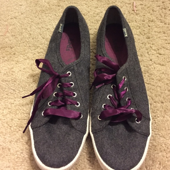 Grey and Purple Keds