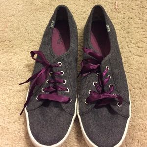 Grey and Purple Keds