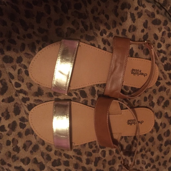 Brown and gold sandals - Picture 1 of 1