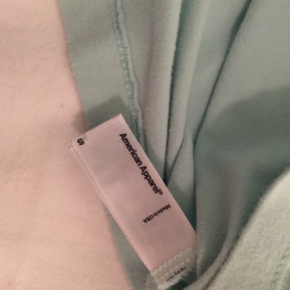Cotton Spandex Jersey Crop Tee (Menthe color) - Picture 3 of 4