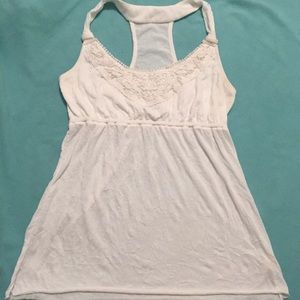 White summer baby doll tank