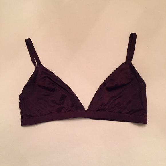 🍷 Soft burgundy triangle bralette