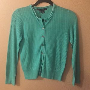 Marc Jacobs Green Cropped Cardigan