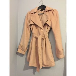 Pastel Pink Trench Coat
