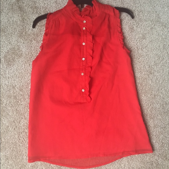 j crew red tops