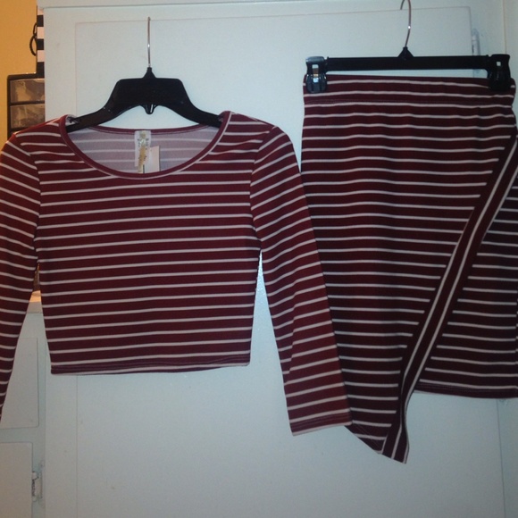 Crop Top & Skirt Set