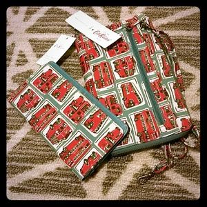 London Double Decker Bus Clutch & Wallet