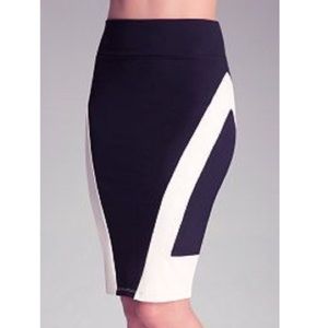 Bebe color block pencil skirt XS