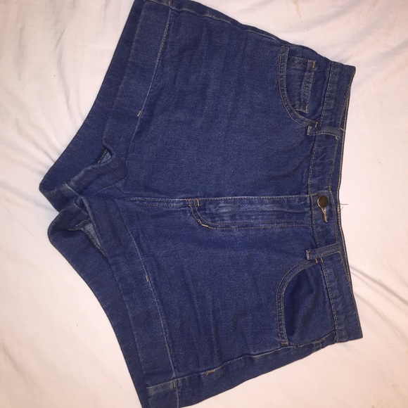 American Apparel Denim - AA INSPIRED high waisted shorts
