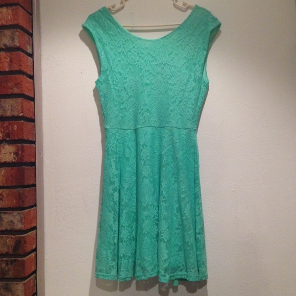 Teal Lacey Dress