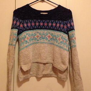 Hollister cropped sweater.