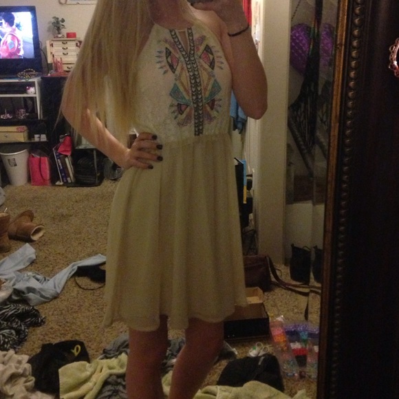 boho halter dress (tie up)