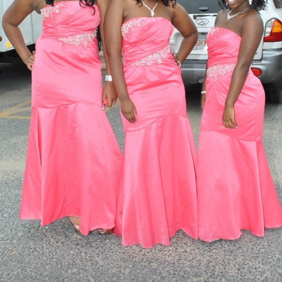 Prom dress turned bridesmaid