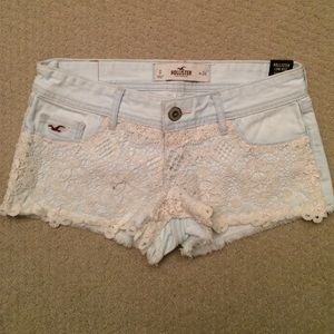 Hollister low rise lace front shorts