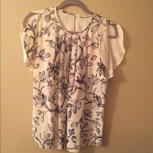 Balenciaga Paris Floral Silk Blouse