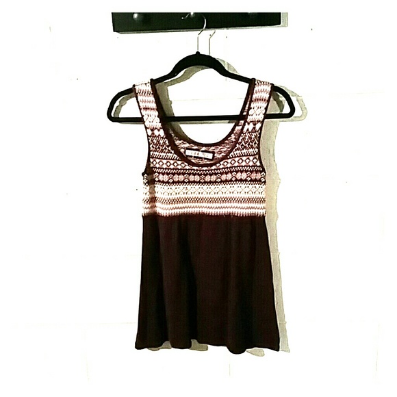 Purple, sleaveless, sweater short dress/long top