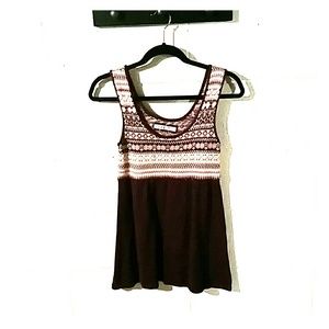 Purple, sleaveless, sweater short dress/long top